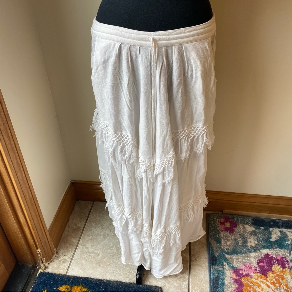 Elegant White Maxi Skirt